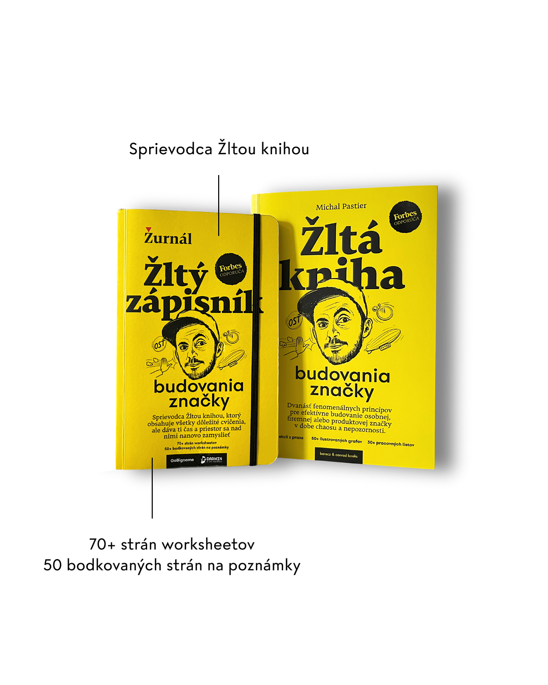 Žlutý zápisník budování značky