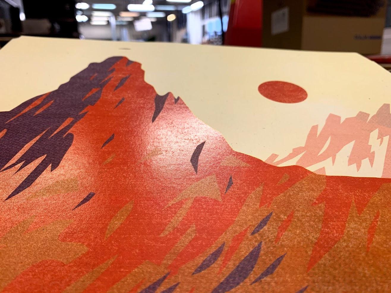 Poustr: Chata pri Zelenom plese, Adrián Macho, Brnčalka, Zelené pleso, Jastrabia veža, Jahňací štít, národný park, Vysoké Tatry, TANAP, poctivý slovenský plagát