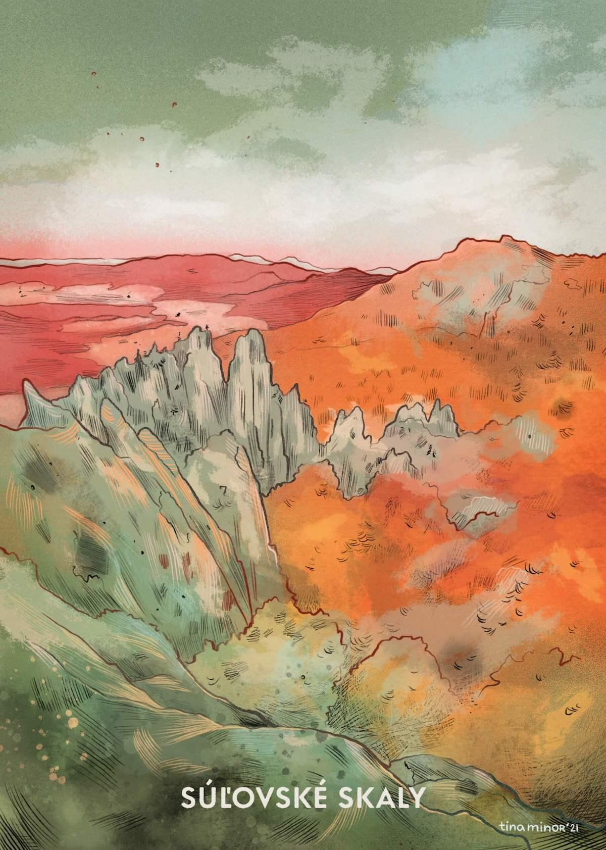 Súľovské skály – Tina Minor