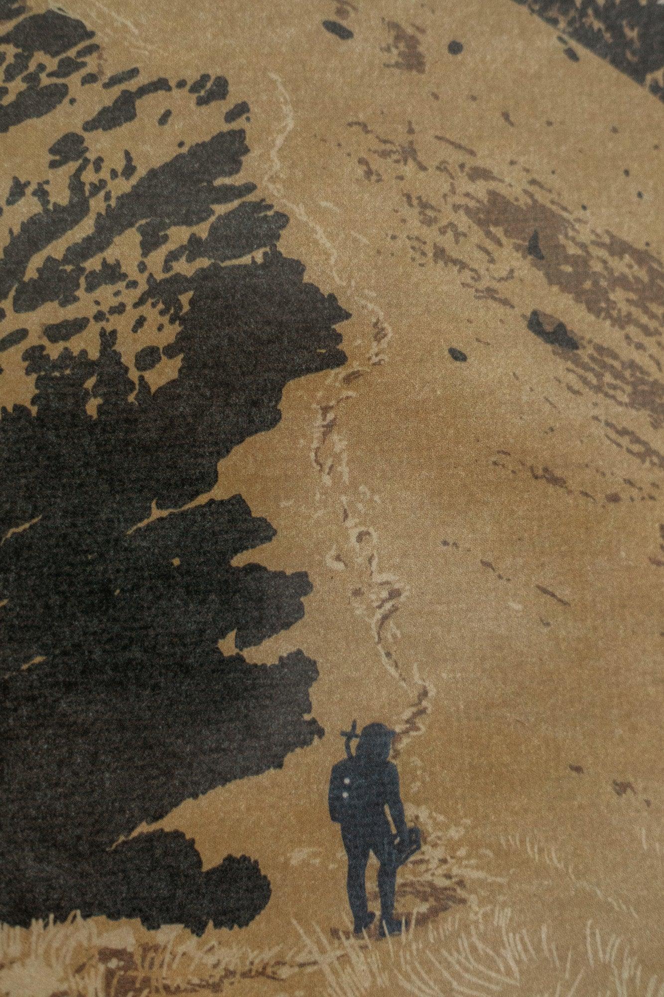 Poustr: Poludňový Grúň, Malá Fatra, Veľký Rozsutec, poctivý slovenský plagát