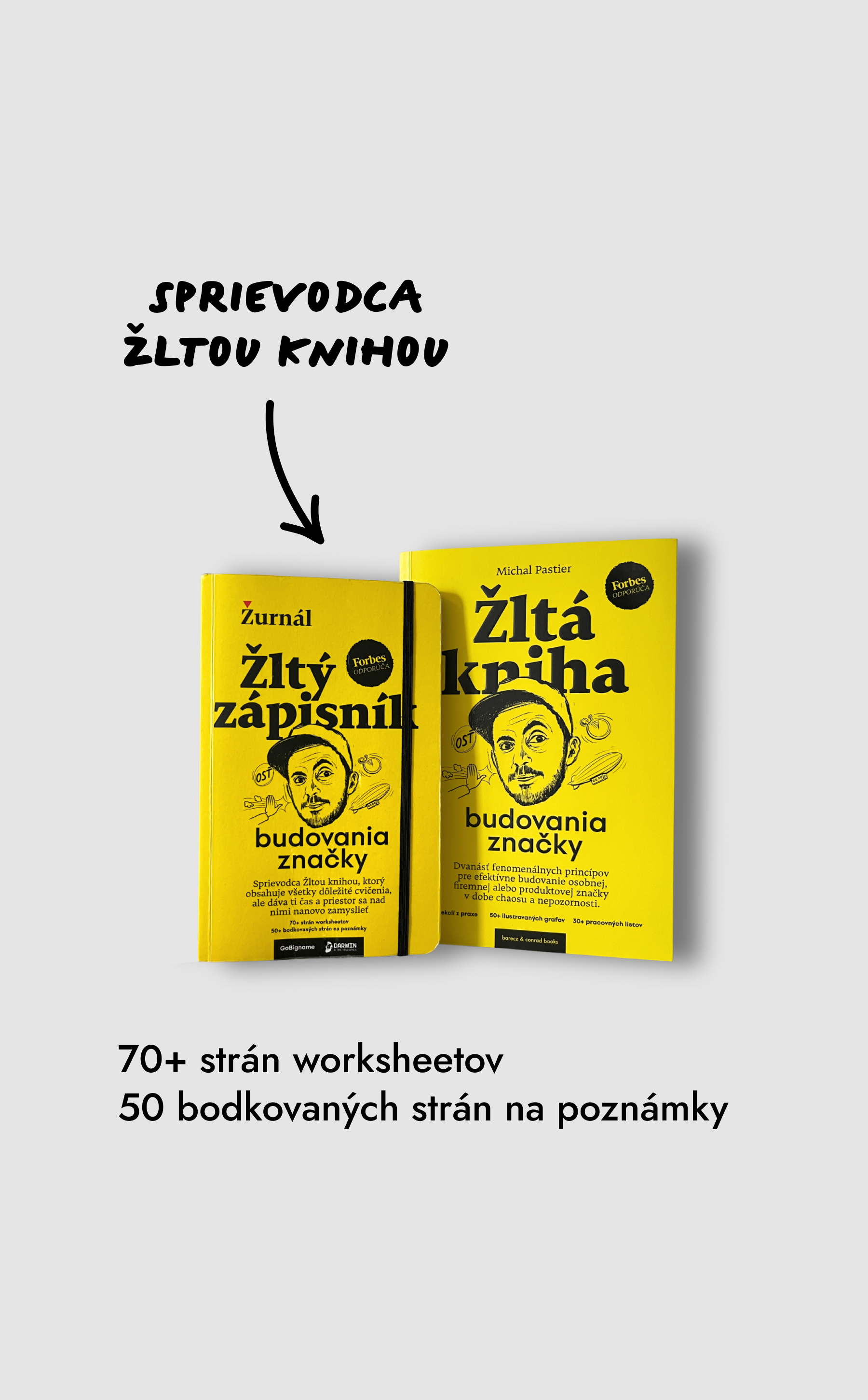 Žlutý zápisník budování značky